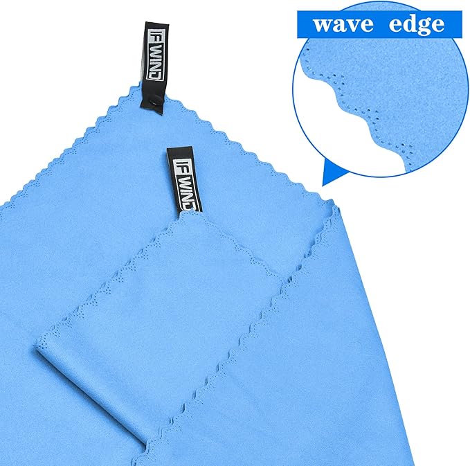 2 Sets(3 Size at 1 Set) Quick Dry Camping Towels,6 Pcs Microfiber Travel Towel,Lightweight Travel Fast Drying Towels for Men & Women,Sports, Yoga,Swim,Gym,Swimming Pool,Beach