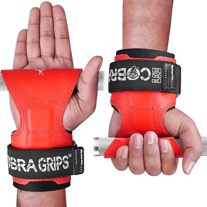 Cobra Grips PRO Weight Lifting Gloves Heavy Duty Straps Alternative with Power Lifting Hooks Padded Wrist Support for Deadlifts & Bodybuilding