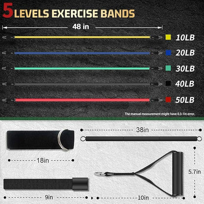 VEICK Resistance Bands, Exercise Bands, Workout Bands, Resistance Bands for Working Out with Handles for Men and Women, Exercising Bands for Fitness Weights Work Out at Home