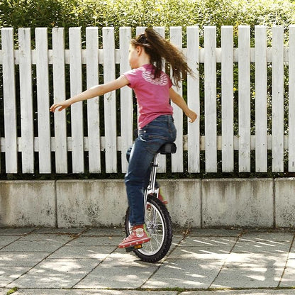 AW 16/18/20/24 Inch Wheel Outdoor Unicycle Adjustable Seat Exercise Bicycle Fit Adults Kids Outdoor Sports Fitness Exercise, for Choice