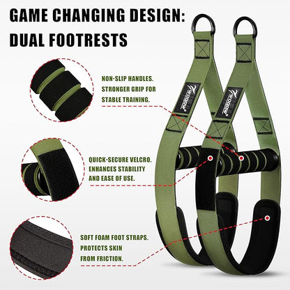 Pull Up Assistance Bands, Heavy Duty Resistance Bands with Handles, Exercise Band with Door Anchor, Adjustable Workout Band Set for Pull Up Bar, Full Body Strength&Muscle Training, Recovery, Home Gym