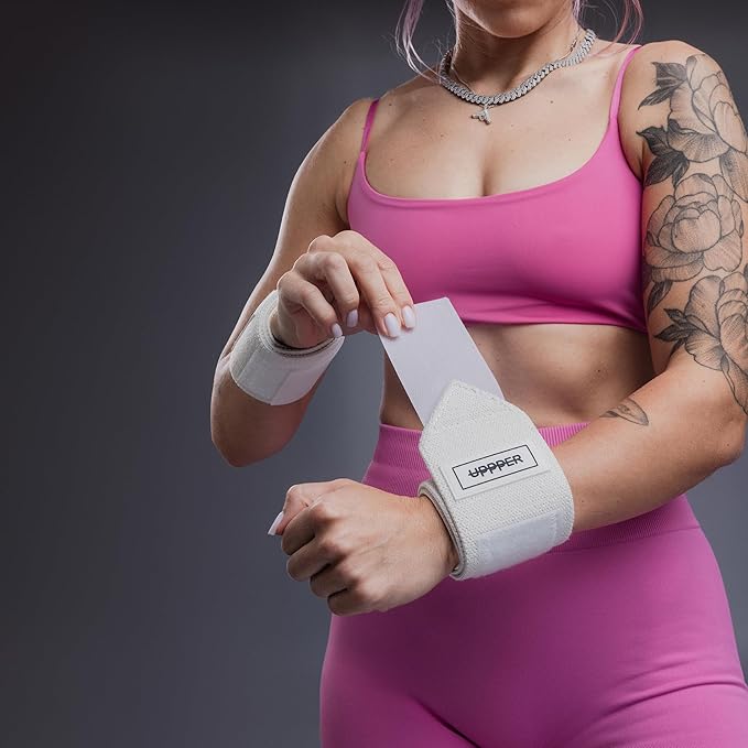 UPPPER Wrist Wraps for Weightlifting – 19" Lifting Wrist Support with Thumb Loop for Bench Press, Powerlifting, and Gym Workouts for Men & Women | Premium Fitness Gear