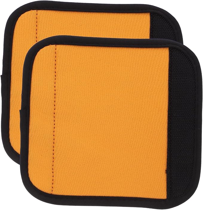 2Pcs Portable Slip Barbell Pads for Deadlift and Hip Thrusts Cushioned Protective Covers Fixation for Horizontal Bars Dumbbells and Weightlifting Grips Orange