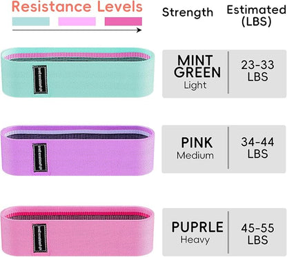 11 Pcs Ankle Resistance Bands with Cuffs, Glutes Workout Ankle Weights for Women Working Out, Exercise Bands Set with Ankle Straps for Leg Butt Exercise Equipment - Perfect for Home Workouts