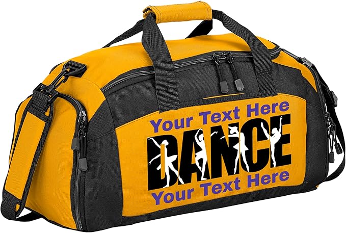 Personalized Dance Duffle Bag with Name – Custom Dancer Gym Bag for Girls, Competition Team Travel Bag, Ballet Recital Cheer & Studio Gear Bag