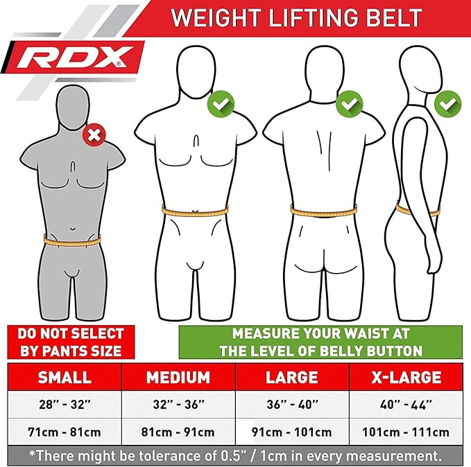RDX Weight Lifting Belt Powerlifting, Approved By IPL and USPA, 10mm Thick 4" Leather Lumbar Back Support, Lever Buckle Gym Strength Training Equipment, Bodybuilding Deadlifts Squats Workout Men Women