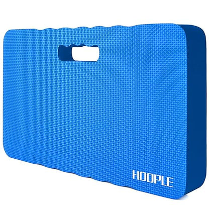 HOOPLE Extra Thick Kneeling Pad 1.5 Inch, Large Foam Kneeling Cushion for Gardening, Bathing, Exercise, Yoga & Garage Work, Waterproof Comfort Knee Mat for Gardeners & Home Use, Blue 17.5 x 11 x 1.5 Inches