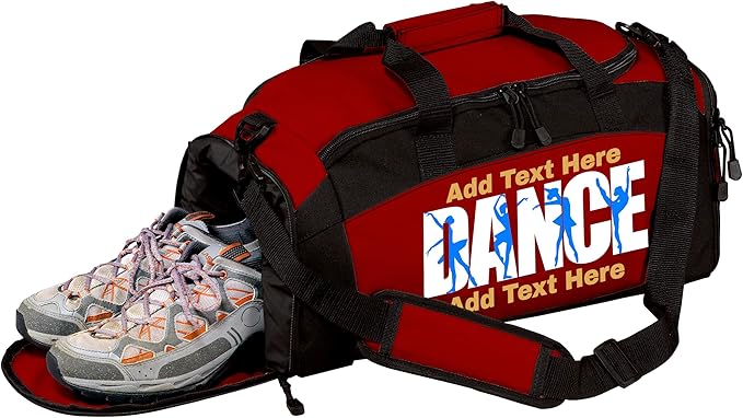Personalized Dance Duffle Bag with Name – Custom Dancer Gym Bag for Girls, Competition Team Travel Bag, Ballet Recital Cheer & Studio Gear Bag