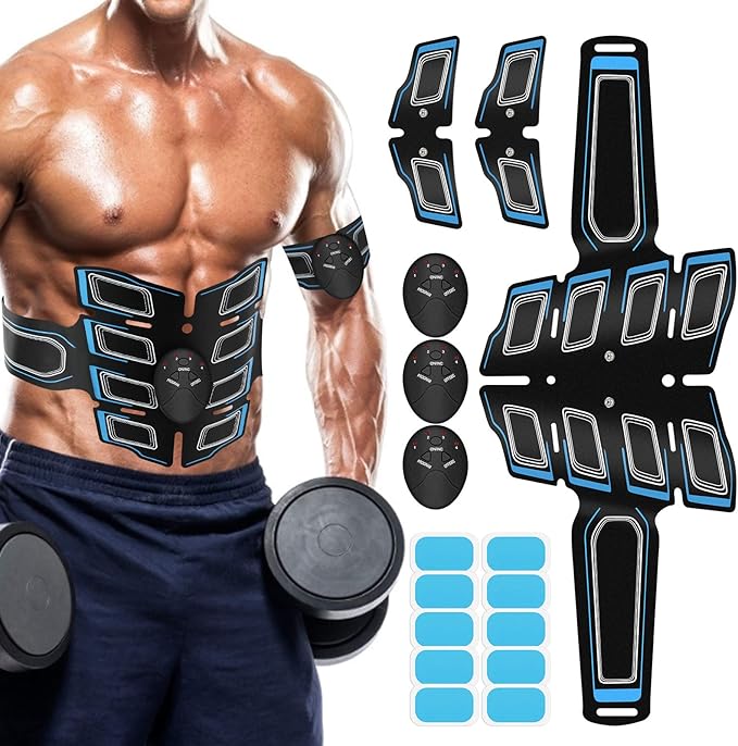 Ab machine Waist trainer Belt Abs Workout Equipment for Men Woman Abdomen/Arm/Leg Home Office Fitness Exercise