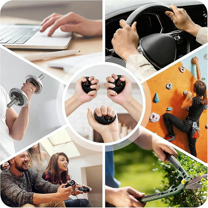 Hand Grip Strengthener, Rechargeable Digital Grip Strength Trainer with LCD Display Up to 220lbs/100kg, Silicone Hand Exercise Ball for Forearm Finger Training & Stress Relief, for Adults and Kids