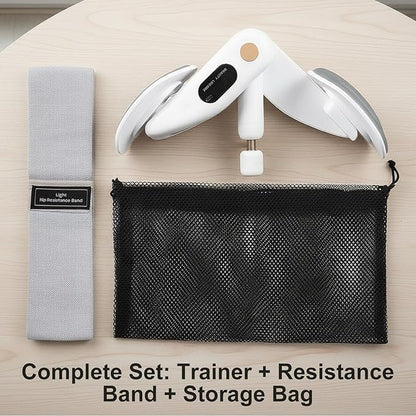 Inner Thigh & Pelvic Floor Trainer for Women, Adjustable Hip Toner with LED Counter, Compact Kegel Exercise Device for Home, Office & Postpartum