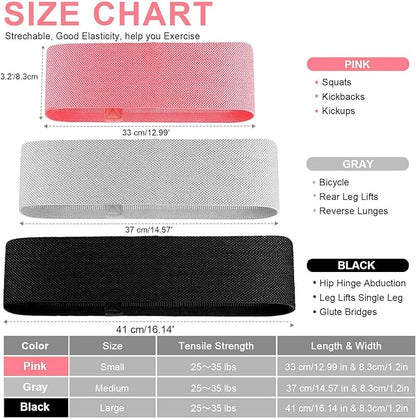 Hip Resistance Band Circle Loop Workout Warmups Squats Mobility Stretching Hips Glutes Quad Hams Activation Strength for Crossfit Training Powerlifting
