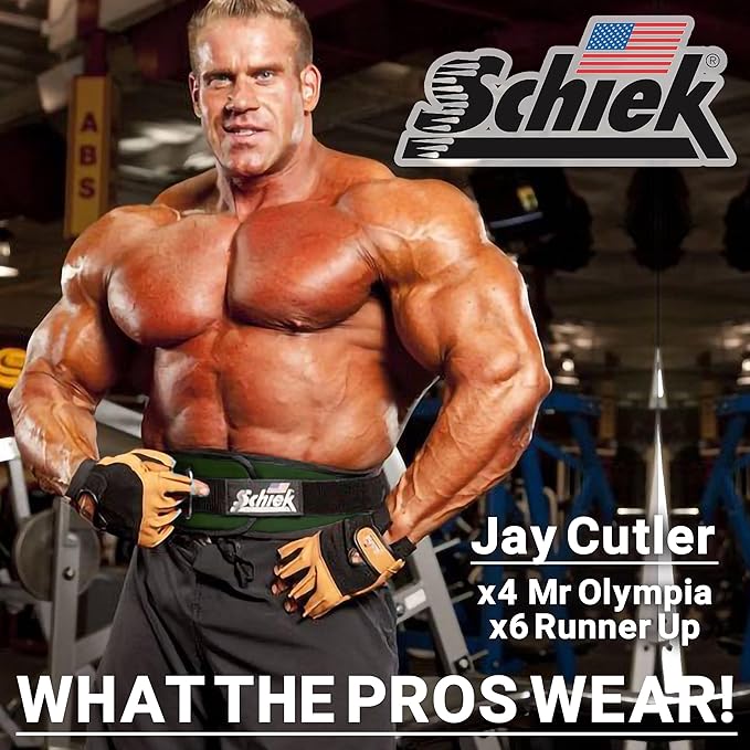 Schiek Sports 2006 Nylon 6 Inches Weight Lifting Belt - Support Belt for Power Lifting