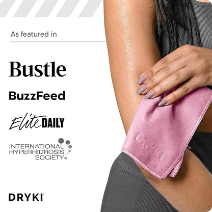 Sweat Absorbing Handkerchiefs - The Original Pocket-Sized Sweat Towels - Quick-Dry Microfiber Sweat Rags for Face, Hands, & Body - Men & Women - Gym, Sports, and Work (Pink: 5 Pack)
