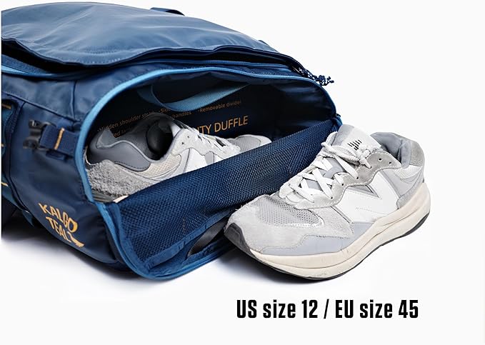 Utility Duffle Bag 40L, Convertible Backpack for Travel, Gym & Commute, Water Repellent
