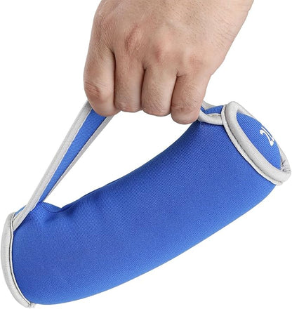 HolaHatha Soft Hand Weights Full Body Strength Training Workout Equipment 1, 2 and 3 Pound Sets for Building and Toning Muscles, Multicolor