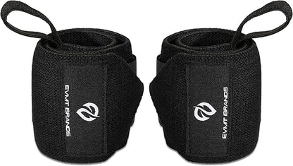 EVMT Premium Wrist Wraps for Weightlifting | Durable Lifting Straps for Enhanced Wrist Support | Perfect for Strength Training, Gym Workouts & General Athletics