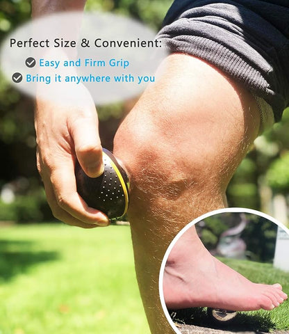 gogogox Cryosphere Cryo Cold Massage Roller Ball, 60mm Ice Roller for Sore Muscle Relief - Plantar Fasciitis Deep Tissue Massager, Cold Therapy Non Electric Hand Held Foot Hip Leg Massage Ball Roller