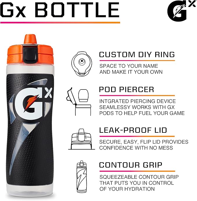 Gatorade Gx Bottle, Pink, 30 Oz