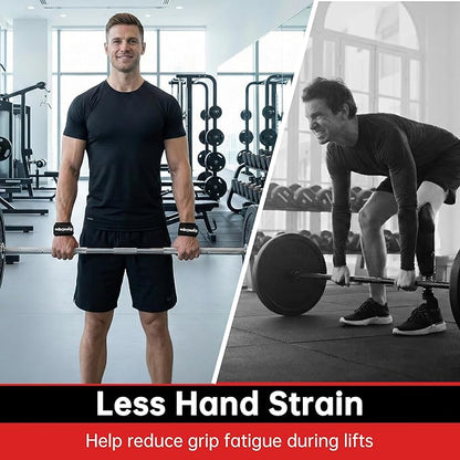 Lifting Wrist Straps for Weightlifting, Heavy Duty Wrist Straps for Deadlifts, Powerlifting, Bodybuilding and Strength Training, Secure Grip Support for Men Women 1 Pair