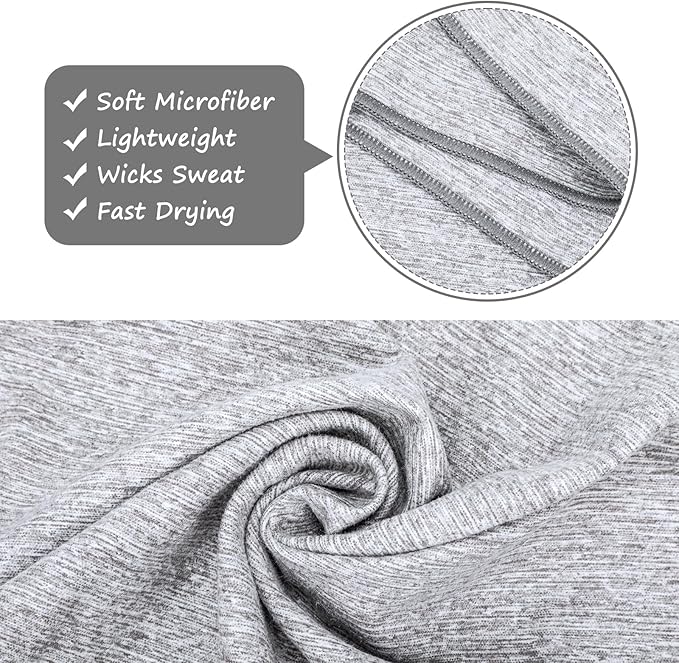3 Pack Sweat Towel for Working Out Quick Dry Microfiber Gym Towels Men Women Fitness Exercise Tennis Weight Lifting Outdoor Cycling Hiking Fishing Towels(3 Pack(Grey))