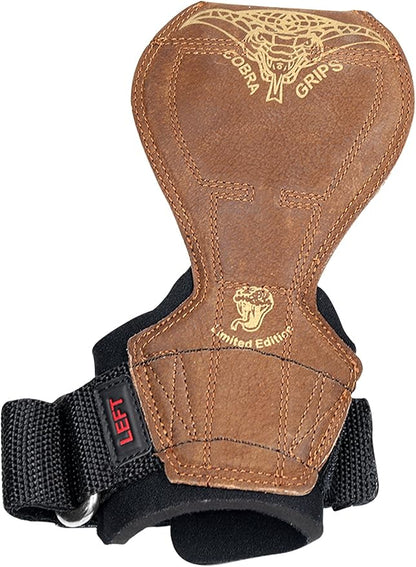 Cobra Grips Flex Model Weight Lifting Gloves Heavy Duty Straps Alternative Power Lifting Hooks for Deadlifts with Padded Wrist Wrap Support Bodybuilding