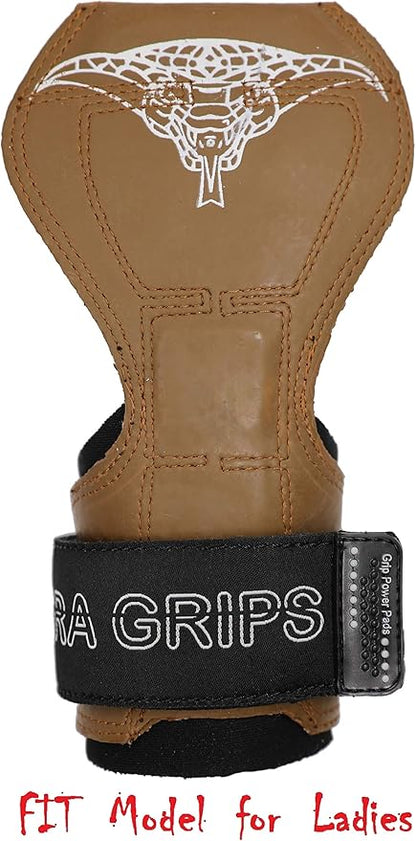 Cobra Grips PRO Weight Lifting Gloves Heavy Duty Straps Alternative with Power Lifting Hooks Padded Wrist Support for Deadlifts & Bodybuilding