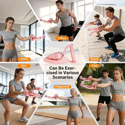 Arm Workout for Men and Women Weighted Ropeless Battle Rope for Home Gym Arm Trainer Workout Fitness Equipment 360° Hand-Crank Forearm Trainer for Full-Body HIIT, Low-Impact Aerobic Training