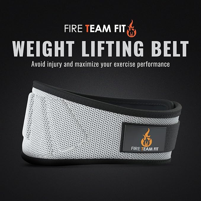 Weight Lifting Belt for Men and Women, 6 Inch, Bodybuilding & Fitness Back Support for Cross Training Workout, Squats, Lunges