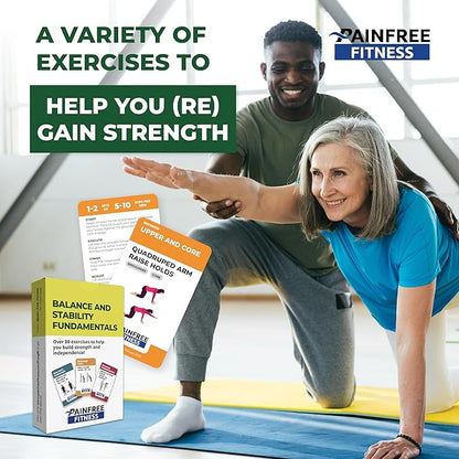 Exercise Flash Cards - Workout Cards Deck - Exercise Cards for Home Workouts Women & Men