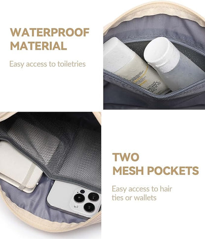 Small Gym Bag for Women Mini Duffle Bag with Wet Compartment, Lightweight Waterproof Cute Tote for Girls Workout Sport Travel,Beige
