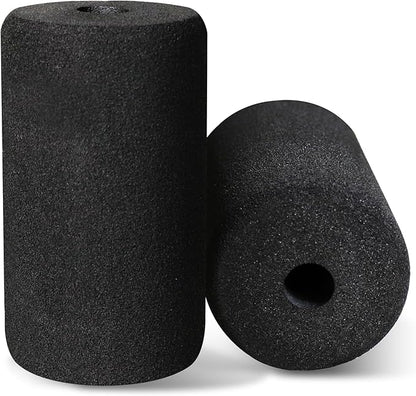 WF Athletic Supply Foam Foot Pads, Foam Roller for Gym Exercise Machines Equipment Replacements, Roller Pad for Leg Extension, PEC Deck Pads for Weight Bench, Sold by Pair (7” x 4” OD x 0.875” ID)
