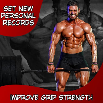 Anime Lifting Straps - Padded Wrist Straps for Weightlifting, Bodybuilding, Gym Workouts, Powerlifting, Deadlifts & Fitness (Soft Cotton 23.5 inch, 1 Pair)