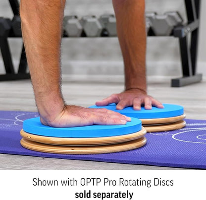 OPTP Foam Disc Pads - 10 1/2" Soft Foam Pads - Foam Balance Pad Set Pairs with The OPTP Pro Rotating Discs for Comfortable Hand and Forearm Placement