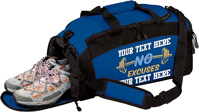 Personalized Weightlifting Duffel Bag – Custom Gym Bag with Name & Logo – Heavy Duty Workout Bag for Men & Women – Lifting, Powerlifting, Bodybuilding Training Gear
