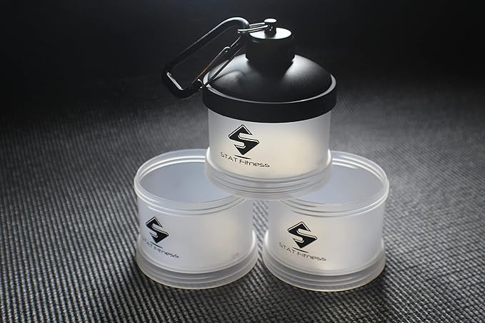 STAT Stacker - Portable powdered supplement travel container (2)