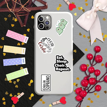 100Pcs Choir Stickers and Decals for Water Bottle, Laptops - Choir Gifts for Choir Director - Music & Singing Stickers, Gift for Women & Men