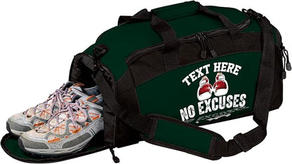 Personalized Boxing Duffle Bag with Name – Durable Gym Bag for Fighters, Custom Training Gear Bag with Shoe Compartment for Gloves & Equipment