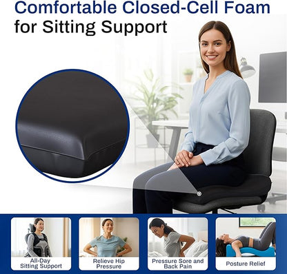 Skil-Care Balance Stability Foam Pad, 17.5” x 15.5”, Non-Slip Surface for Rehabilitation, Physical Therapy, Closed-Cell Foam with Wipe-Clean Vinyl Cover, Latex-Free