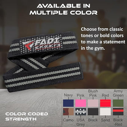 Lifting Wrist Straps for Weightlifting, Bodybuilding, Powerlifting & Deadlifts – 24 Inch Cotton Straps with Padded Neoprene for Strength Training & Grip Support