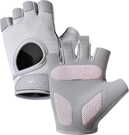 CAMBIVO Workout Gloves for Men & Women, Weight Lifting Gloves with Wrist Support, Non Slip Grip, Breathable Gym Gloves for Training, Crossfit, Pull Ups, Cycling, Fitness, Home Workouts
