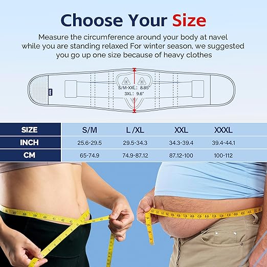FEATOL Back Brace for Men Lower Back Pain Relief Lumbar Support Brace Waist Belt with Ergonomic 3D Silicone Pad for Heavy Lifting Work, Herniated Disc, Sciatica, 3XL