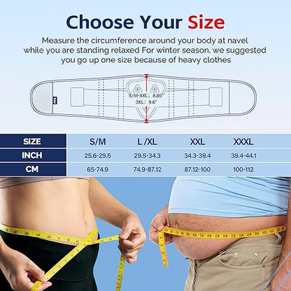 FEATOL Back Brace for Men Lower Back Pain Relief Lumbar Support Brace Waist Belt with Ergonomic 3D Silicone Pad for Heavy Lifting Work, Herniated Disc, Sciatica, 3XL