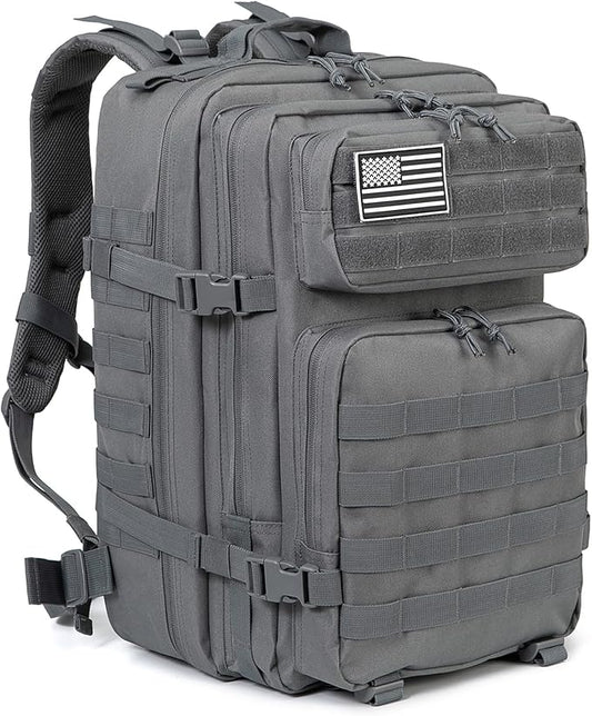 QT&QY 45L Military Tactical Backpacks Molle Army Assault Pack 3 Day Bug Out Bag Hiking Treeking Rucksack…