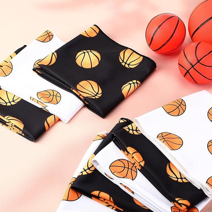 12 Pcs Cooling Towel 40 x 12 Inch Basketball Baseball Football Volleyball Soccer Softball Microfiber Fast Drying Towel for Gift Women Men