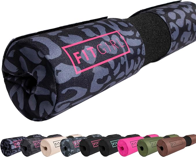 FITGIRL - Squat Pad and Hip Thrust Pad for Leg Day, Barbell Pad Stays in Place Secure, Thick Cushion for Comfortable Squats Lunges Glute Bridges, Olympic Bar and Smith Machine