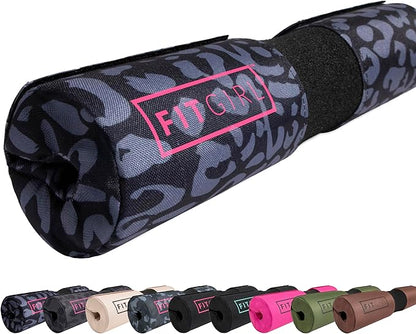 FITGIRL - Squat Pad and Hip Thrust Pad for Leg Day, Barbell Pad Stays in Place Secure, Thick Cushion for Comfortable Squats Lunges Glute Bridges, Olympic Bar and Smith Machine
