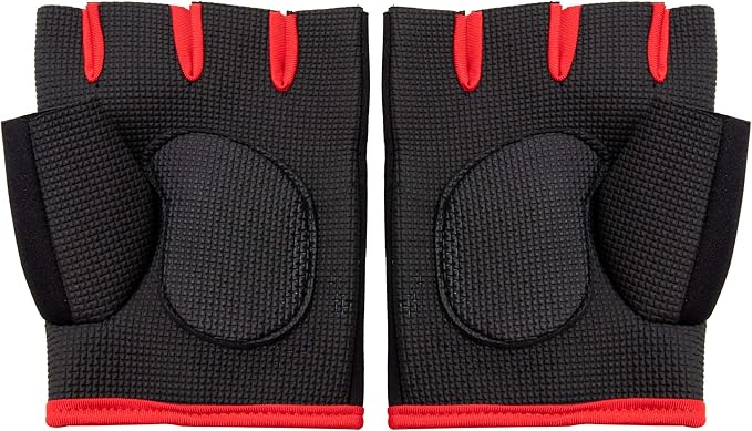 Mind Reader Workout Glove Set, Open Finger, Wrist Support for Men and Women, Textured Non-Slip Grip for Sports, Lifting Weights, Gym Fitness, XXL, Pink