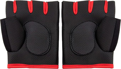 Mind Reader Workout Glove Set, Open Finger, Wrist Support for Men and Women, Textured Non-Slip Grip for Sports, Lifting Weights, Gym Fitness, XXL, Pink