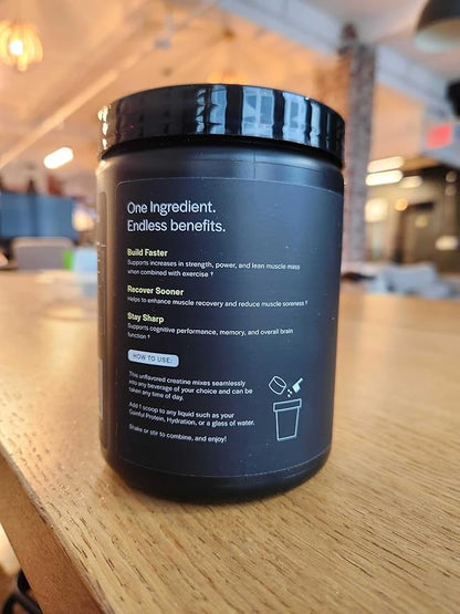 Gainful Creatine Powder, Post Workout Amino Acid Supplement, Muscle, Energy & Focus Support, 5g Creatine Monohydrate, Unflavored, 60 Servings